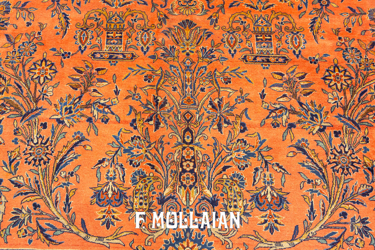 Tappeto Keshan Manchester Disegno Floreale Classico n°:82709804